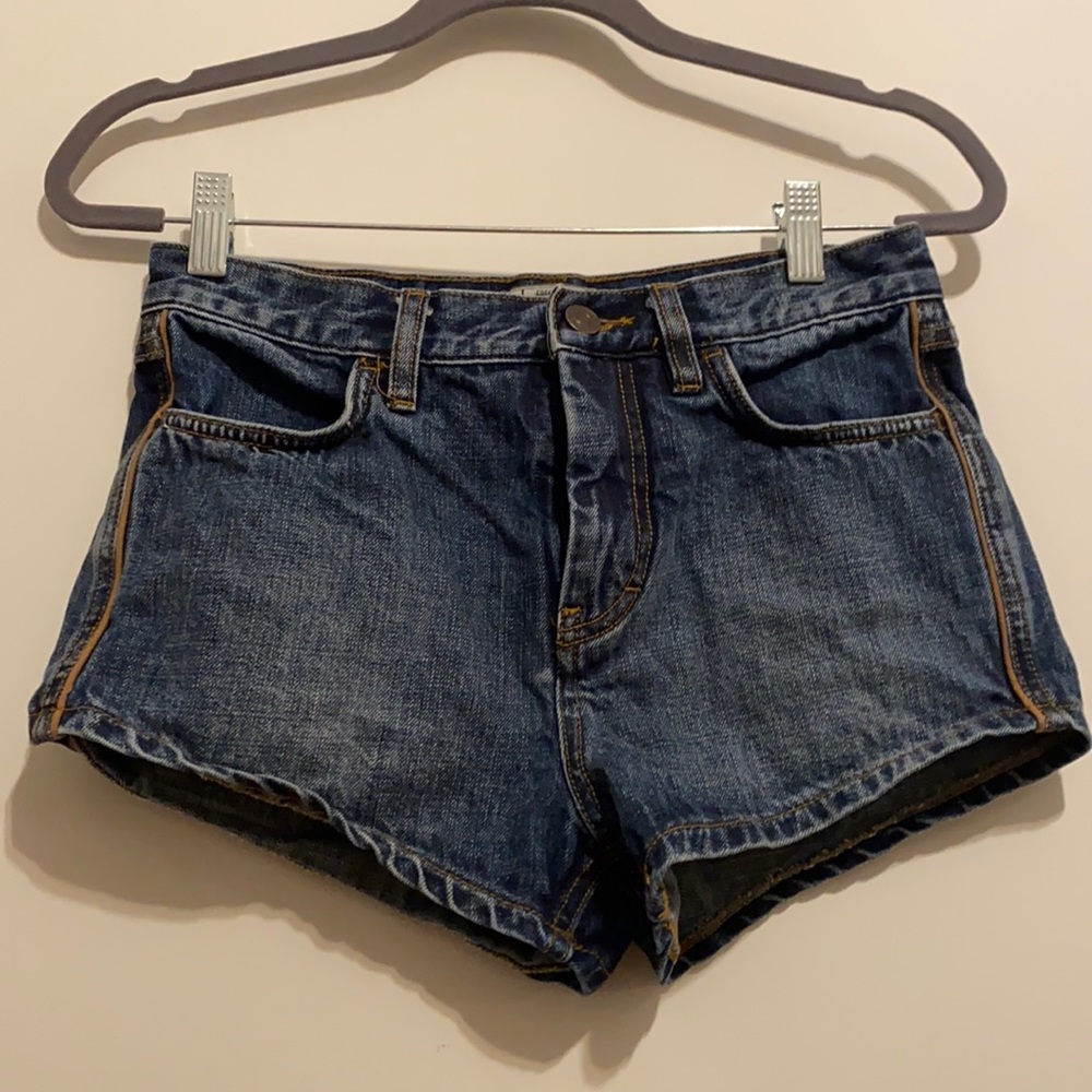Free People Jean Shorts with Brown detail